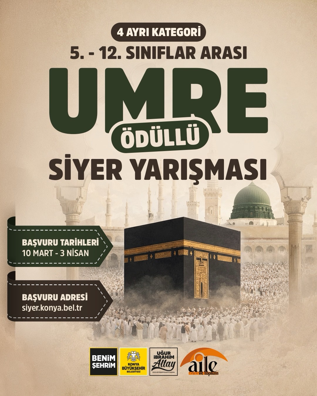 Konya Geneli Umre Ödüllü Siyer Bilgi Yarışması 