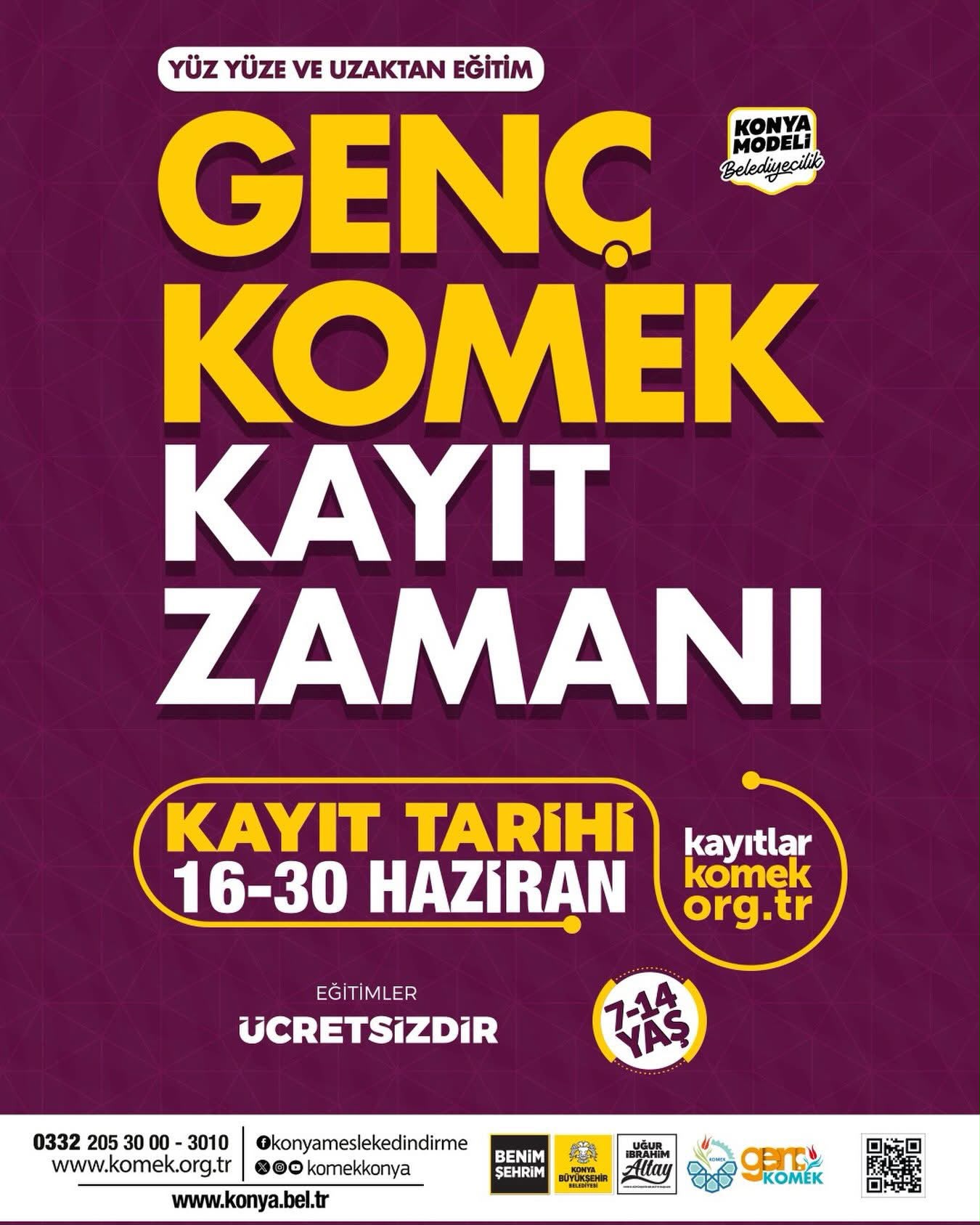 Genç Komek Kayıtları Başladı